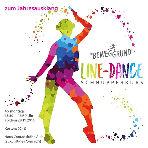 GST | Grafik Line Dance Flyer | Vorderseite
