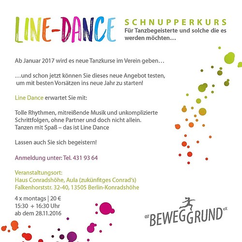 GST | Grafik Line Dance Flyer | Rückseite