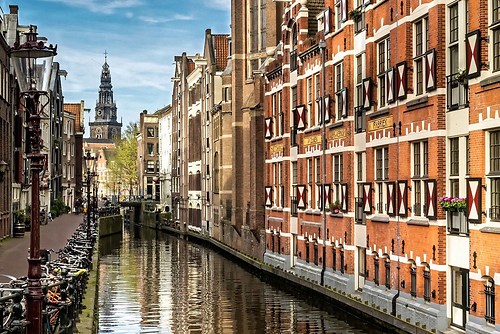 Amsterdam - Oudezijdskolk mit Zuiderkerk
