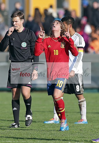 U17, Deutschland - Spanien am 12.11.2013 (131112OVBRDESP1855)