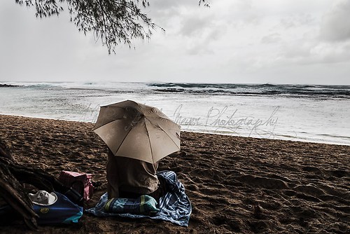 Kauai - Kee&#039; Beach - im Regen