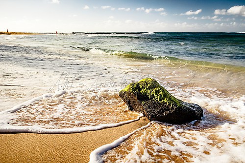 Kauai - Stein in den Wellen