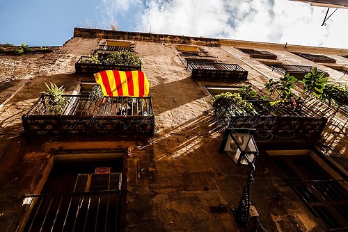 Barcelona - katalanische Flagge