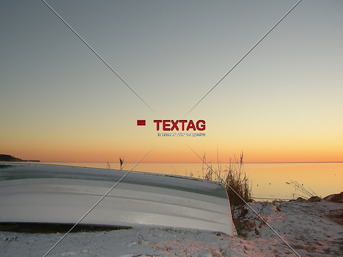 Boot im Winter