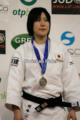 Grand Prix February 2013 Victory Ceremony -48kg Riho Okamoto (JPN) 02