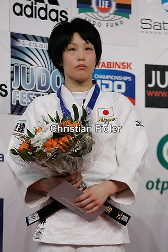 Grand Prix February 2013 Victory Ceremony -57kg Nozomi Hirai (JPN) 04