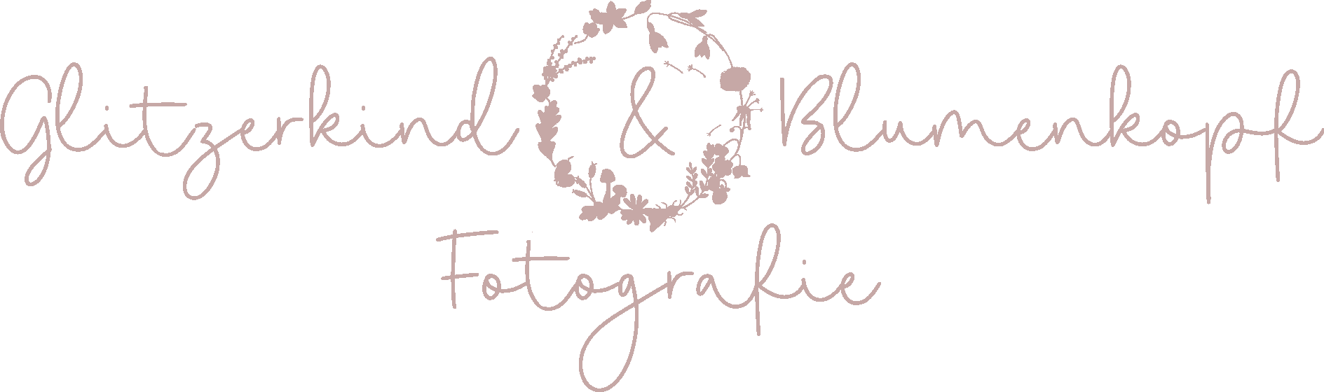 Glitzerkind & Blumenkopf