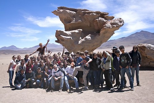 AFS-Gruppenbild vor dem Arbol de Piedra