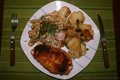 Das Resultat meines ersten deutschen Mittagessens - kann sich sehen lassen!