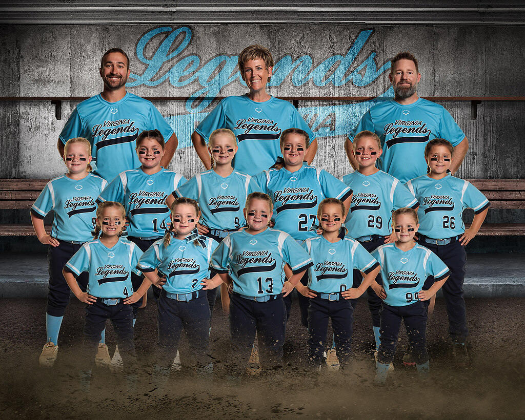Dugout Team Template (Legends-Team) | Game Changers by Shirk Photography | 8u, VA legends, softball, team, travel