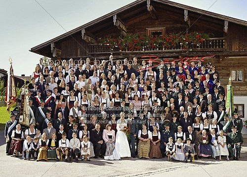 Gruppenfoto in Sachrang