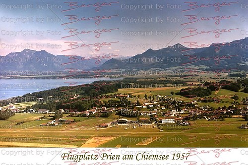 Flugplatz Luft mit Bergen 1957