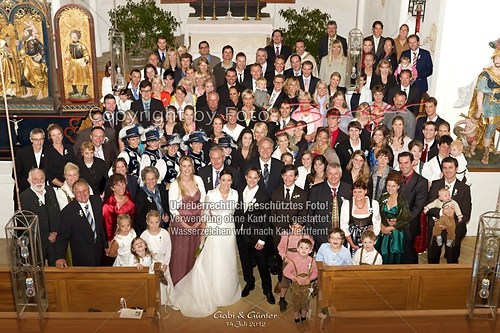 Gruppenfoto in der Kirche St. Florian