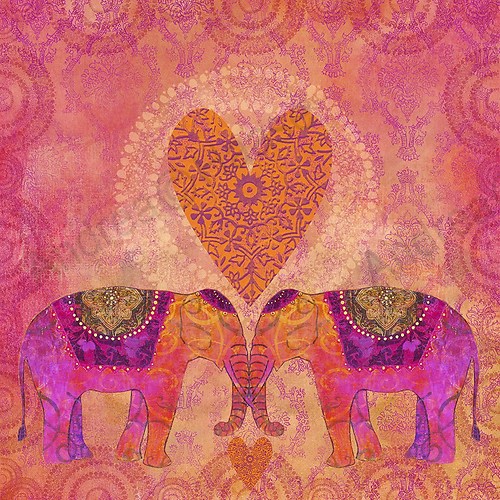 Elephant painting (Elephant_Love)
