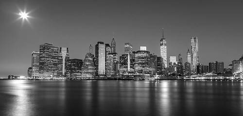 Wandbild Manhattan New York Skyline von Brooklyn