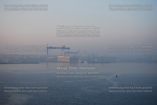 Sonnenaufgang vor Kiel mit HDW
